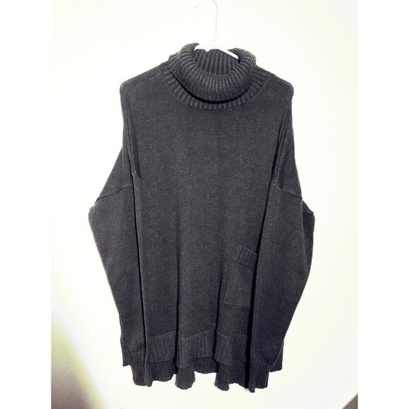 Devotion by Cyrus XL Rib Mock Neck Sweater Knit Soft Cozy Warm Gray Nordstrom - Picture 5 of 6